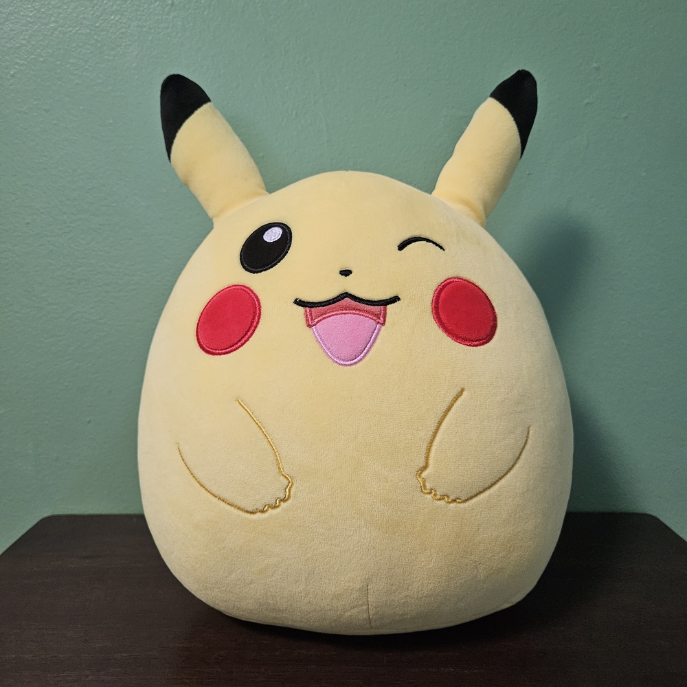 Winking‎ Pikachu - Jumbo Pokémon Squishmallows Plush